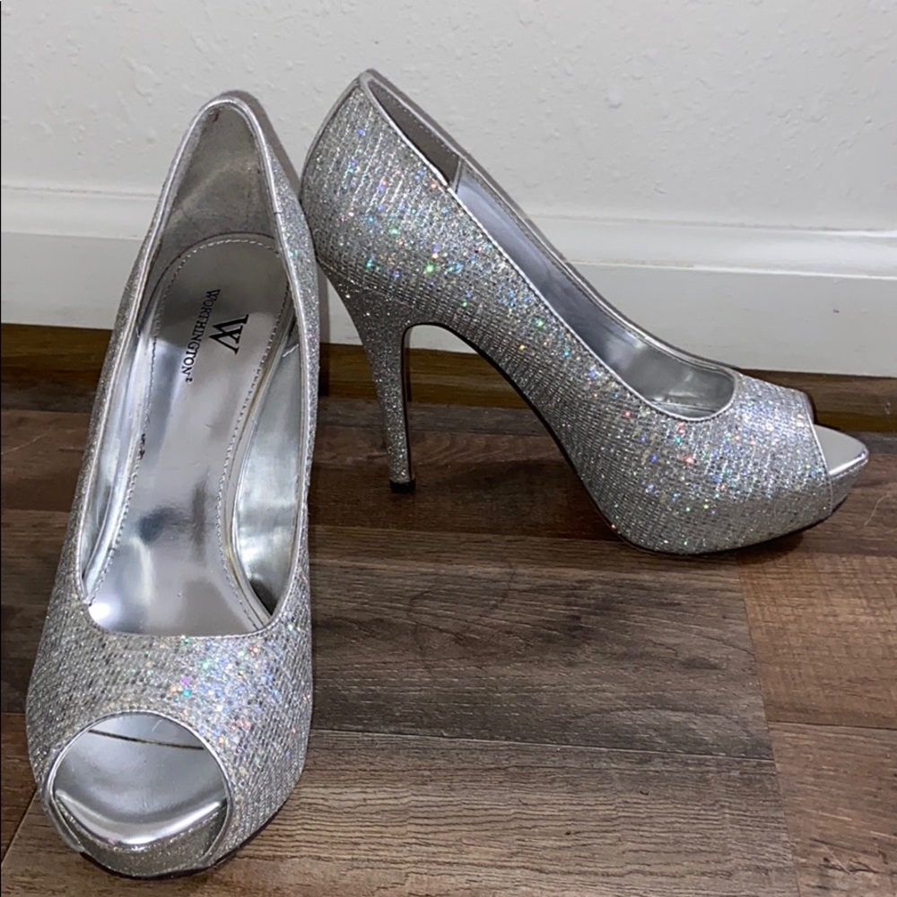 Worthington Silver Pumps